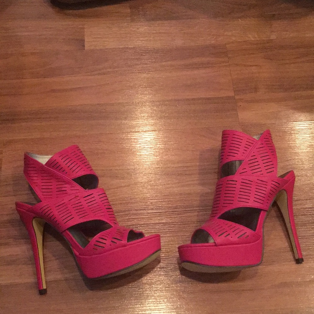New SZ 9 hot pink heels Michael Antonio HOST PICK